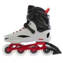 Rollerblade Inline Skates RB Pro X (Rollen: 80mm/85A, Kugellager: Twincam ILQ-7 Plus) grau/rot Herren